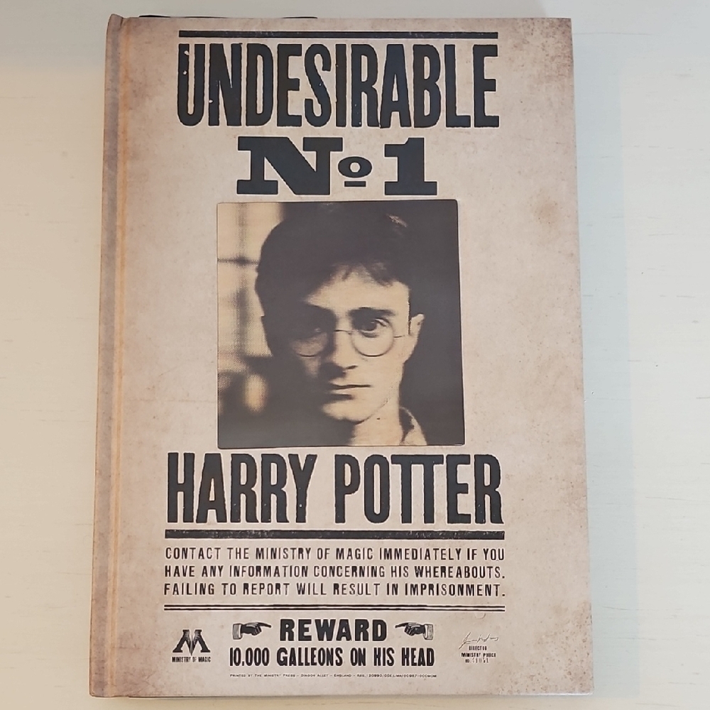 Lenticular Undesirable No. 1 Harry Potter Notebook Journal 100 Lined Pages